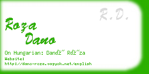 roza dano business card